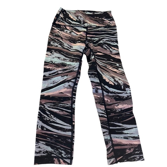 Lululemon Wunder Under Crop High Rise Colour Splash Mult size 4 W6AW6S - Picture 3 of 7